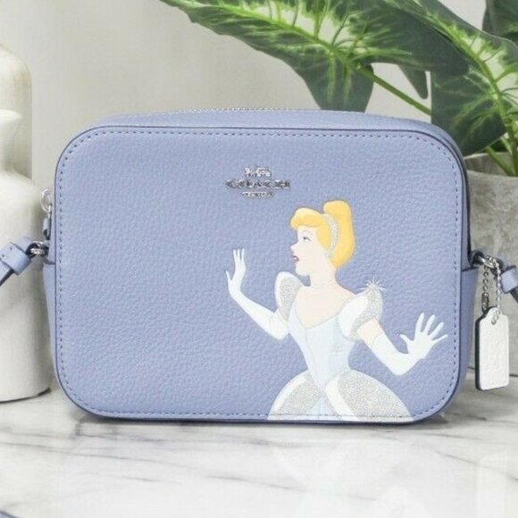NWT Disney X Coach Princess Cinderella Leather Mini Camera Crossbody Hand Bag - Picture 7 of 8